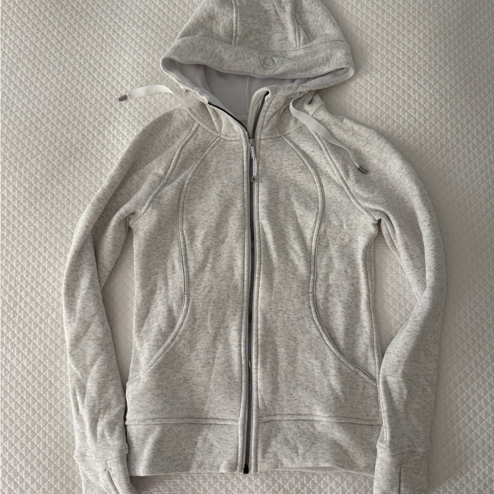 LuluLemon Gray Scuba Zip-Up Hoodie